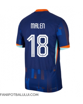 Țările de Jos Donyell Malen #18 Tricou Fotbal Replică European 2024 Barbati Deplasare